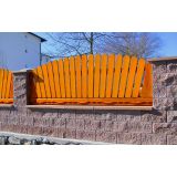 BETONSKI IZDELEK ZOBEC ZIDAK 1 STRANO LOMLJEN RJAV 200X400X190 MM