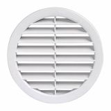 ZRAČNIK BREZ REGULACIJE VAFRA PVC FASADNI FI 160 BELI OKROGLI VGRADNI