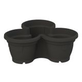 ZUNANJA POSODA ROMA 38.5X38.5X17CM ANTRACIT