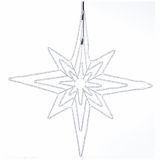 LUČKE MQ ZVEZDA 3X LED BELA S S SV. EFEKTOM 135X135 CM