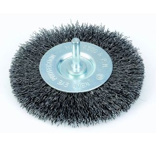 KROŽNA ŽIČNA ŠČETKA TACTIX 100MM FE 0.30MM OS 6MM KROŽNA ŽIČNA ŠČETKA TACTIX 100MM FE 0.30MM OS 6MM