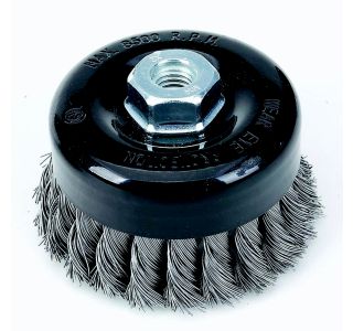 SKODELASTA ŽIČNA ŠČETKA TACTIX 100MM NAVOJ M14 FE 0.50MM PLETENA ŽICA SKODELASTA ŽIČNA ŠČETKA TACTIX 100MM NAVOJ M14 FE 0.50MM PLETENA ŽICA