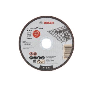 REZALNA PLOŠČA ZA RF BOSCH 125X1X22.23 MM WA 60 T BF REZALNA PLOŠČA ZA RF BOSCH 125X1X22.23 MM WA 60 T BF