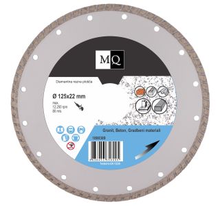 DIAMANTNA REZALNA PLOŠČA MQ 125X22X7 MM GRANIT, BETON, STREŠNA OPEKA