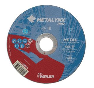 REZALNA PLOŠČA ZA JEKLO METALYNX 125X3X22.23 MM A30S-BF
