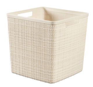 KOŠARICA ZA SHRANJEVANJE - JUTA M, 12L, 36X15X28 CM. BELA KOŠARICA ZA SHRANJEVANJE - JUTA M, 12L, 36X15X28 CM. BELA