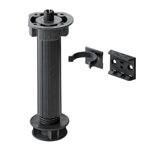 REGULACIJSKA NOGA ZA COKEL HETTICH DIY PVC 150-170 MM, ČRNA, V ZAVOJU JE 4 KOS REGULACIJSKA NOGA ZA COKEL HETTICH DIY PVC 150-170 MM, ČRNA, V ZAVOJU JE 4 KOS