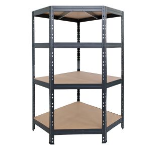 REGAL AR SHELVING 180X90X90X45 CM 4P/250KG KOTNI ANTRACIT GARAGE