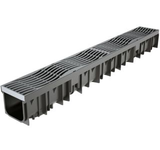 KANALETA ZA ODVODNJAVANJE 2PR 2PR-WAVE PE 100 DIM.90X80MM L=1M KANALETA ZA ODVODNJAVANJE 2PR 2PR-WAVE PE 100 DIM.90X80MM L=1M