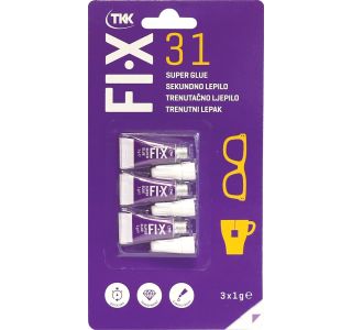 SEKUNDNO LEPILO FIX 31 3X1 G SEKUNDNO LEPILO FIX 31 3X1 G