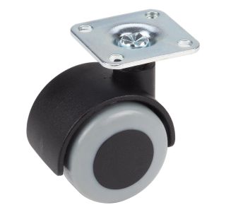 POHIŠTVENO KOLO DÖRNER + HELMER 40MM PLOŠČA 38X38MM DVOJNO, MEHKA TLA PARKET