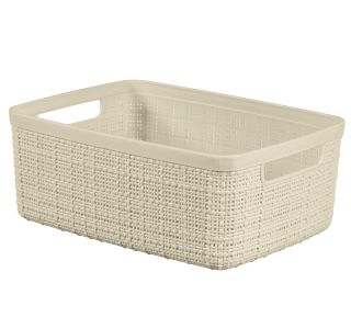 KOŠARICA ZA SHRANJEVANJE - JUTA S, 5L, 27X11X20CM, BELA KOŠARICA ZA SHRANJEVANJE - JUTA S, 5L, 27X11X20CM, BELA