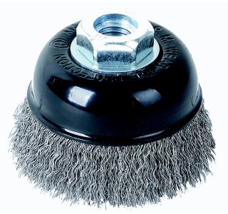 SKODELASTA ŽIČNA ŠČETKA TACTIX 75MM NAVOJ M14 FE 0.30 MM VALOVITA ŽICA SKODELASTA ŽIČNA ŠČETKA TACTIX 75MM NAVOJ M14 FE 0.30 MM VALOVITA ŽICA