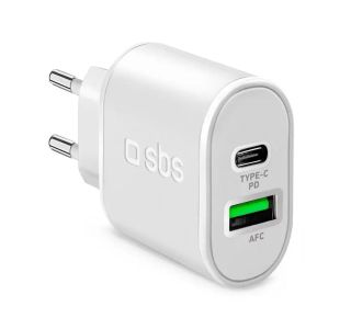 ADAPTER SBS ULTRA FAST USB-C 20 W + ADAPTER SBS ULTRA FAST USB-C 20 W +