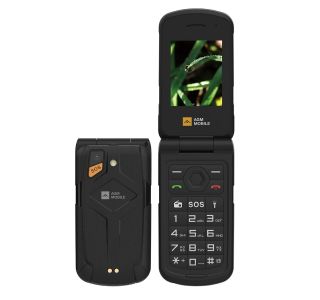 AGM ODPORNI PREKLOPNI TELEFON NA TIPKE FLIP M10 (4G LTE) DUAL SIM, IP68/IP69K/MIL-STD-810H, ČRN