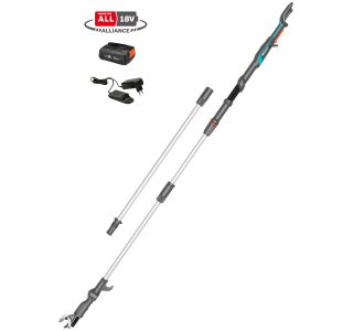 TELESKOPSKE AKU. ŠKARJE GARDENA HIGHCUT 360 18V ZA VEJE P4A SET TELESKOPSKE AKU. ŠKARJE GARDENA HIGHCUT 360 18V ZA VEJE P4A SET