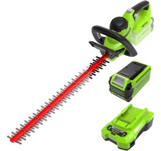 AKUMULATORSKE ŠKARJE ZA ŽIVO MEJO 61 CM GREENWORKS 40V Z 2AH BATERIJO IN POLNILNIKOM G40HT61K2 AKUMULATORSKE ŠKARJE ZA ŽIVO MEJO 61 CM GREENWORKS 40V Z 2AH BATERIJO IN POLNILNIKOM G40HT61K2