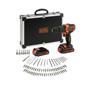 AKUMULATORSKI UDARNI VRTALNIK BLACK & DECKER SET BDCDC18BAFC