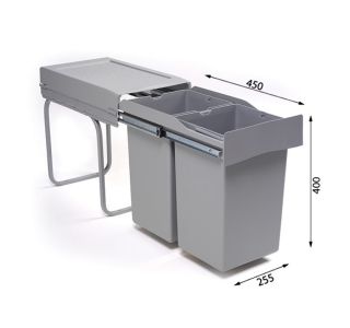SISTEM ZA LOČEVANJE ODPADKOV ALVEUS Z DVOJNO POSODO ALBIO 20 SISTEM ZA LOČEVANJE ODPADKOV ALVEUS Z DVOJNO POSODO ALBIO 20