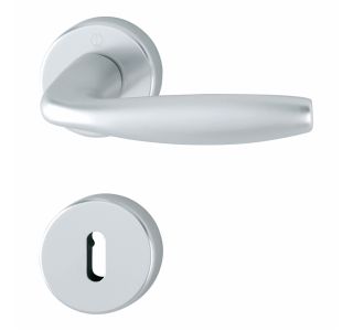 ALU KLJUKA ZA VRATA HOPPE NEW YORK Z ROZETO KLJUČ F-1 8/9