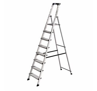 PROSTOSTOJEČA LESTEV KRAUSE MONTO SEPURO 1X8 STOPNIC 2.3M DELOVNA VIŠINA 3.7M