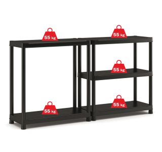 PVC REGAL KETER 182X90X40 CM 5P/55KG ČRN