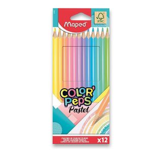 BARVICE MAPED COLOR'PEPS PASTEL 12/1 TRIROBNE