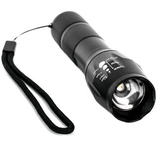 BATERIJSKA SVETILKA ENTAC 5W ZOOM + NOSILEC ZA KOLO