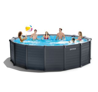 BAZEN S KOVINSKO KONSTRU. INTEX GRAPHITE GRAY PANEL 478X124 CM