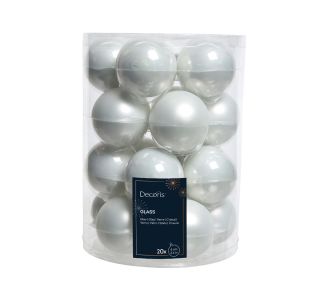 BELE STEKLENE BUNKE, 20 KOSOV, PREMER 60 MM BELE STEKLENE BUNKE, 20 KOSOV, PREMER 60 MM