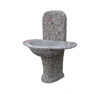 BETONSKI UMIVALNIK CEGRAM VRTNI GABER S POLICO PRANO SIVO, ZADNJA STRAN GLADKA, BRUŠENO KORITO, BREZ PIPE