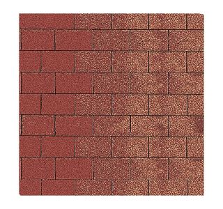 BITUMENSKA SKODLA TEGOLA CANADESE RDEČA DVA ODTENKA 002 PREMIUM PRAVOKOTNA OBLIKA