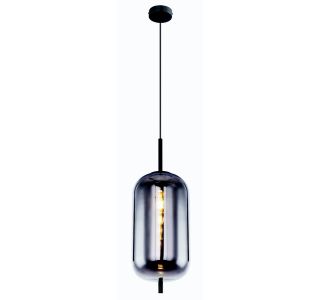 VISEČA SVETILKA BLACKY 1XE27 ČRNA / DIMLJENO STEKLO VISEČA SVETILKA BLACKY 1XE27 ČRNA / DIMLJENO STEKLO