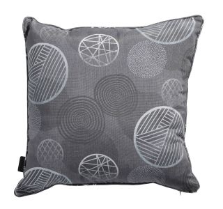 DEKORATIVNA 50X50 CM TEMNO SIVA, VZOREC KROG