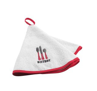 BRISAČA U10 OKROGLA ZA ROKE 60 CM 100% BOMBAŽ RDEČE/BELA BRISAČA U10 OKROGLA ZA ROKE 60 CM 100% BOMBAŽ RDEČE/BELA