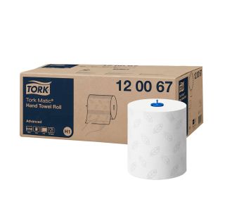 BRISAČE TORK V ROLI TORK MATIC 2 SL. SOFT BELE, FI 19 CM, 6/1