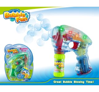 BUBBLE FUN MILNI MEHURČKI BUBBLE GUN Z LUČKO, 60 ML DHOBB10189