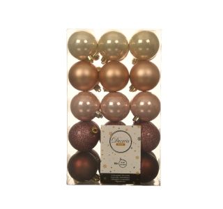 BUNKE ZA NOVOLETNO JELKO PERLA/RJAVE/ROZA BARVE, 30/1, FI 60 MM BUNKE ZA NOVOLETNO JELKO PERLA/RJAVE/ROZA BARVE, 30/1, FI 60 MM