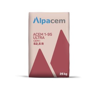 CEMENT SALONIT ACEM 1-95 ULTRA 52.5 R 25 KG 64 VREČ/PALETA
