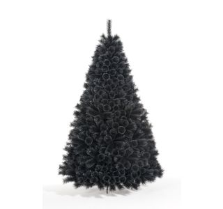 NOVOLETNA JELKA IZ UMETNE MASE ČRNA 180 CM