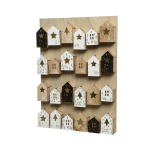 DEKORACIJA DECORIS ADVENTNI KOLEDAR LESEN 33X45 CM