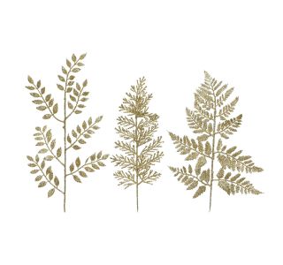 DEKORACIJA DECORIS RAZLIČNI LISTI, ZLATI 24/1, SORTIRANO