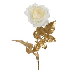 DEKORACIJA DECORIS VRTNICA 72 CM BELO/ZLATA