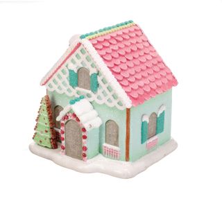 DEKORACIJA GLOSSTYLE HIŠA PRAVLJIČNA 21 CM LED