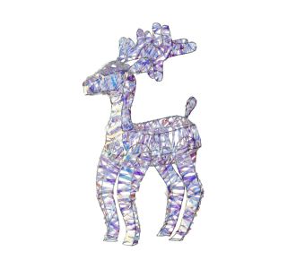 DEKORACIJA LUMINEO SEVERNI JELEN, LED LUČKE HLADNE BARVE