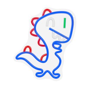 DEKORAT. STENSKA SVETILKA FOREVER NEON LED BABY DINO