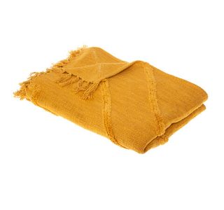 DEKORATIVNA ODEJA ATMOSPHERE INCA 180X130CM BOMBAŽNO OKER