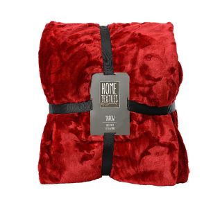 DEKORATIVNA ODEJA DECORIS RDEČA NOVOLETNA 130X170 CM