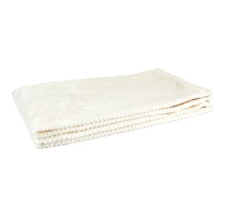 DEKORATIVNA ODEJA HOME DECO SHERPA 120X150 CM, BELA