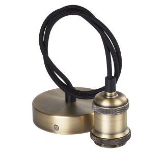 DEKORATIVNI REFLEKTOR EMOS NOSILEC ZA SVETILO E27 MEDENIN